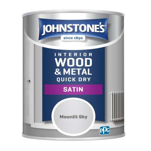 Johnstone's (Moonlit Sky) Johnstones One Coat Quick Dry Satin Paint - Colours 1