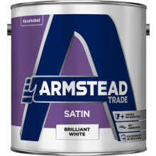 Armstead Trade Satin Finish Paint Brilliant White 2.5 litres