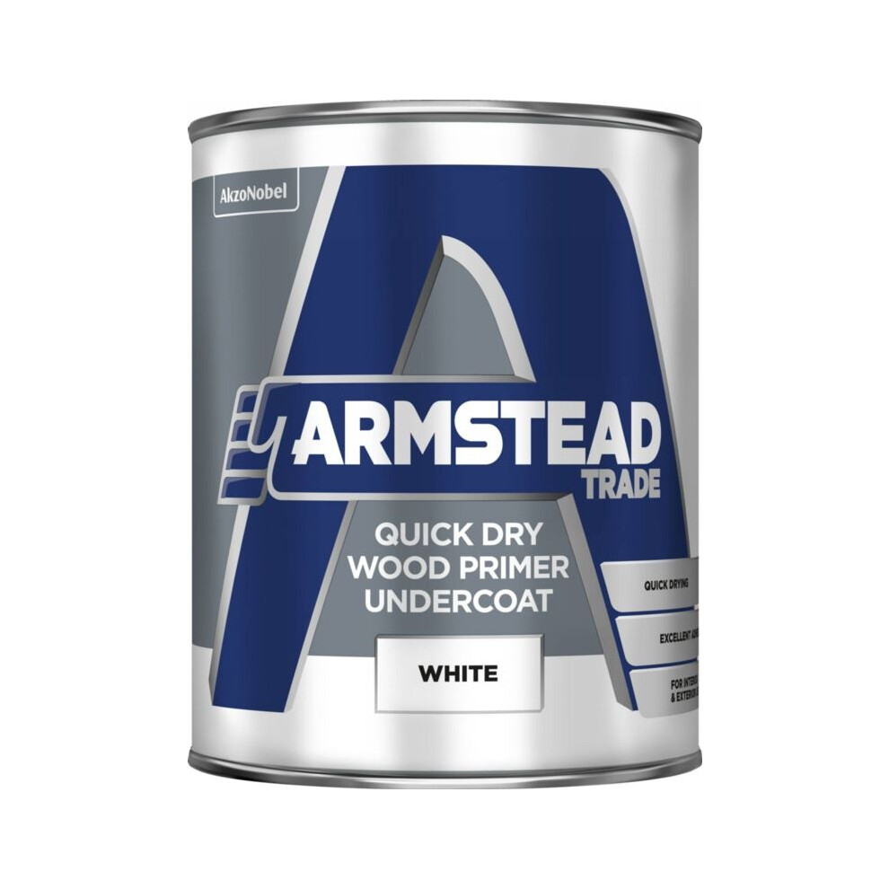 Armstead Trade Quick Dry Wood Primer Undercoat 1 Litre - Image 4