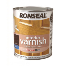 Ronseal 750ml Quick Dry Satin Interior Varnish - Walnut