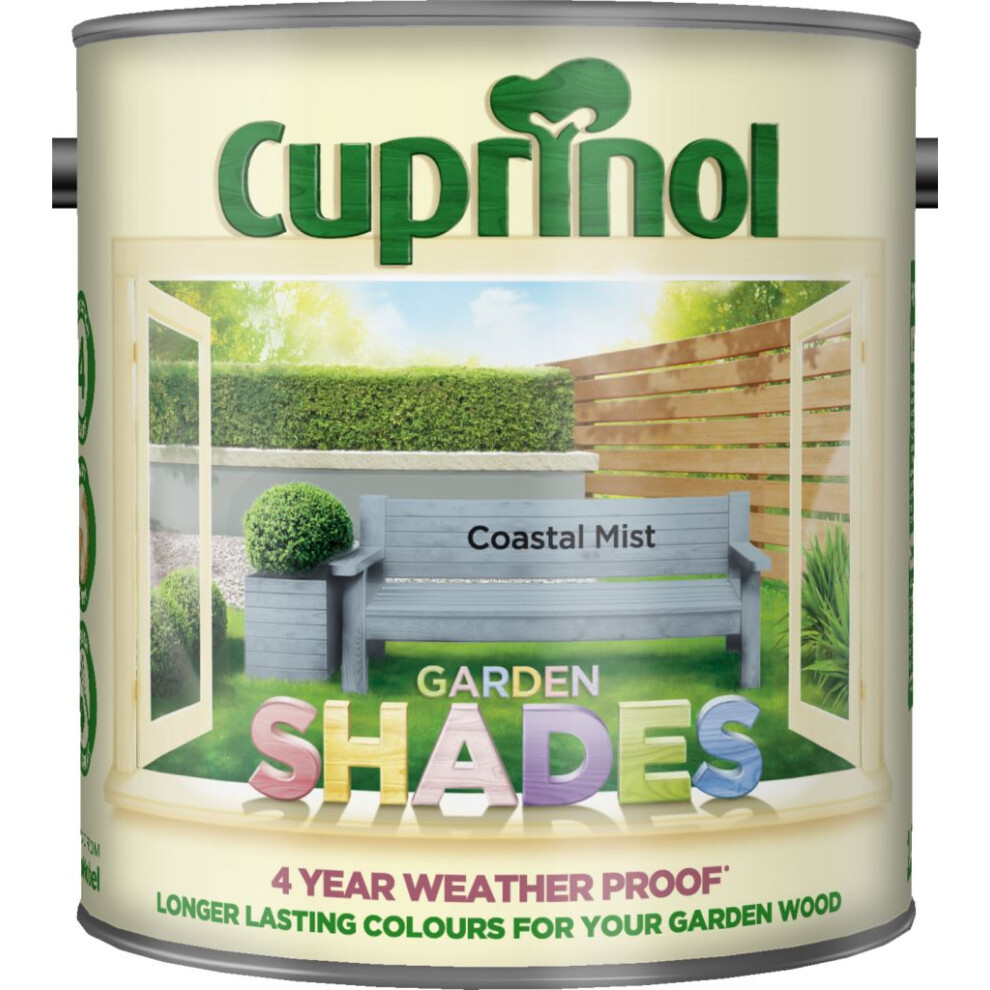 Cuprinol 5122395 Garden Shades Coastal Mist 2.5 Litre