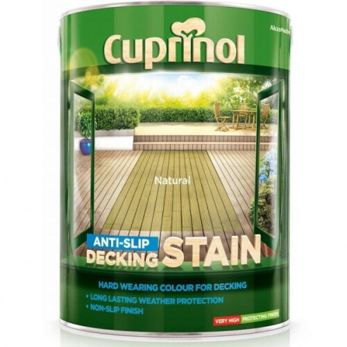 Cuprinol (Natural) Cuprinol Anti-slip Decking Stain 5L 1