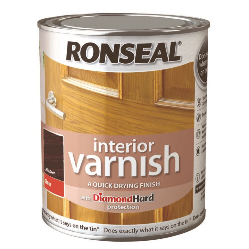 Ronseal Ronseal 750ml Quick Dry Gloss Interior Varnish - Walnut 2