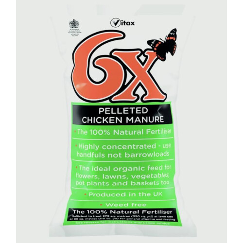 Vitax 6x Odourless Pelleted Chicken Fertiliser 20kg