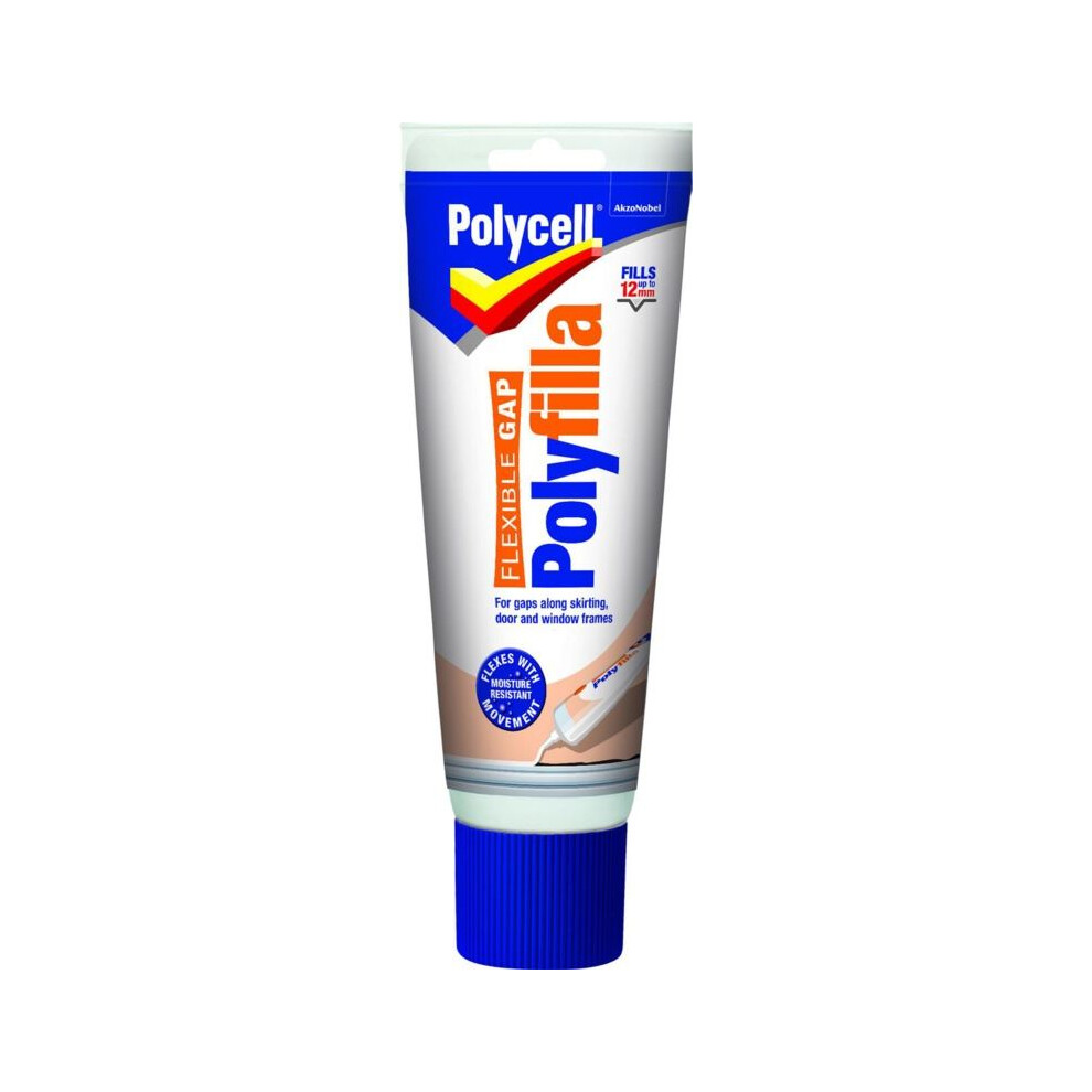 Polycell Ready Mixed Tube Flexible Gap Polyfilla, 330 g - White