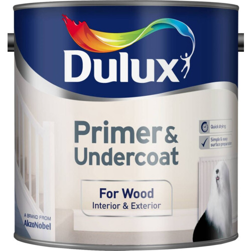 Dulux Dulux Quick Dry Wood Primer/ Undercoat 2.5L 2