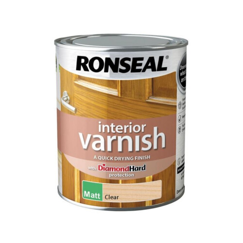 Ronseal Ronseal 36877 750 ml Interior Clear Varnish, Matt 1