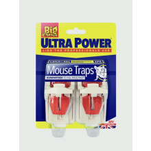 Powerful Mouse Trap Twin Pack - mouse traps ultra power big cheese pack twin baited ready