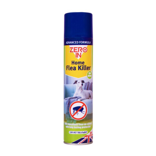 Zero In Advanced Formula Home Flea Killer Aerosol Spray 300ml 2