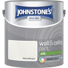 (White Whisper, 2.5l) Johnstones Silk Emulsion Paint