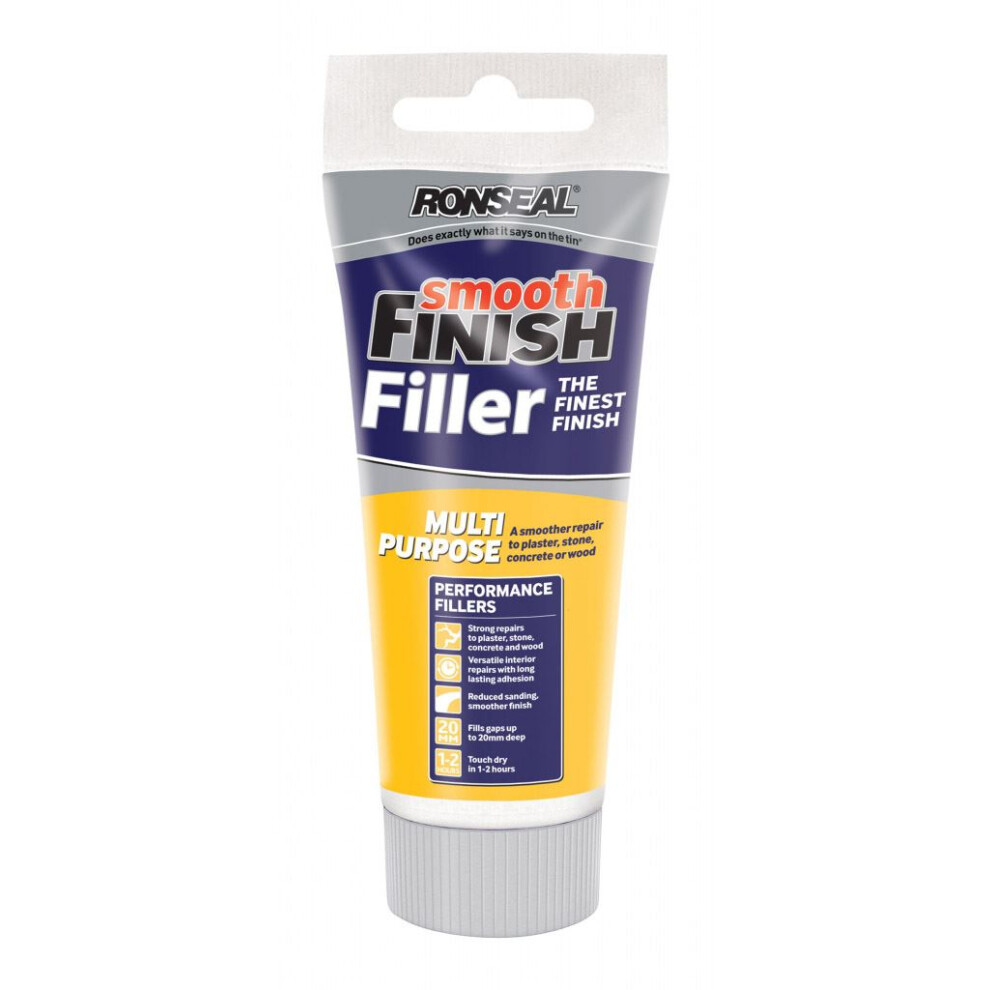 Ronseal 36544 Smooth Finish Multi Purpose Interior Wall Filler Ready Mixed 330g
