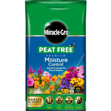 Miracle Gro Moisture Control Compost Pots & Baskets Peat Free 10L