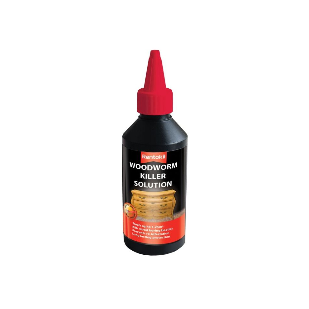 Rentokil Woodworm Killer Solution 250Ml White