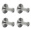 4Pcs Stainless Steels Coat Hook Wall-Wire brushed nail fr 1