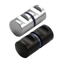 2 stuks praktische aluminium glazen deurtrekkers,-Cilindrisch