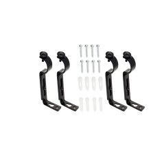 4Pcs Adjustable Curtain Holder Curtain Drapery Rod Bracket Easy