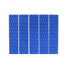 4 Piece Traction Pad Set EVA For Surfboards Diamond Groove Texture The Blue 4