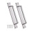 Pack of 2 Multipurpose Sliding Door-Silver dual use mode 1
