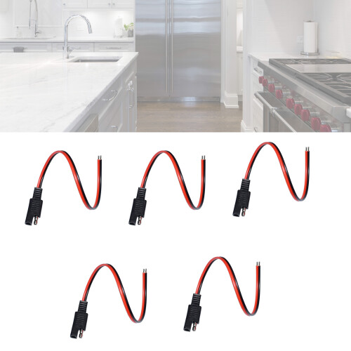 Multipurpose SAE Solars Power Cable 12AWG 1 Foot 5 Pack 1