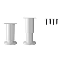 Set of 2 Height Adjustable Furniture Support-White 8 to 12cm