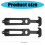 2Pcs Flexible T-Handle Hasp Rubber Draw Latches T-handle Latches 3