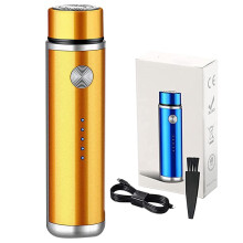 Mini Portable Electric Shaver with Speed Motor, USB Fast Charging, IPX7 Waterproof, Gold