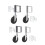 Practical Gate Casters With Adjustable Spring-5 inch silver 4