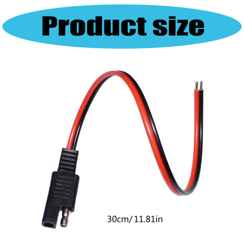 Multipurpose SAE Solars Power Cable 12AWG 1 Foot 5 Pack 2