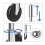 Multipurpose Gate Wheel with Wide Brackets and-5 inch silver 5