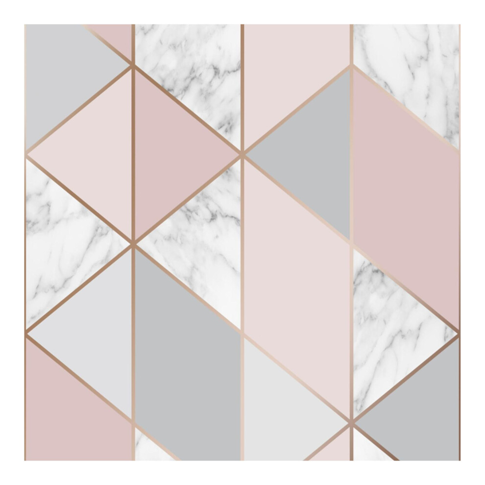 Sublime Marble Blush Geometric Wallpaper 5011583389319