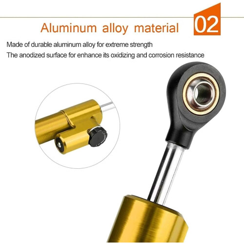 Motorcycle Steering Damper for CB650F 20142020 with Bracket Set for Enhanced Speed Stability 2