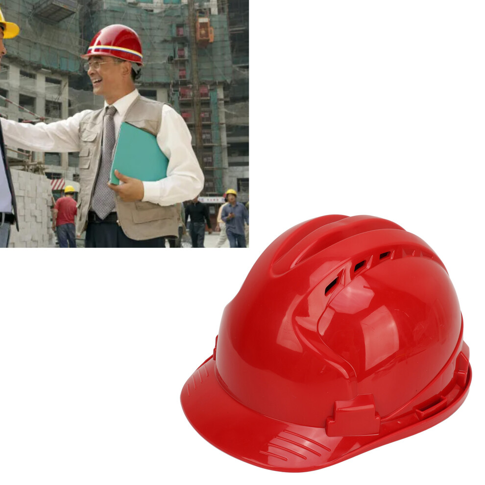 Enhanced Abs Safety Hard Hat For Construction, Impact Resistant, Red 8701368944235
