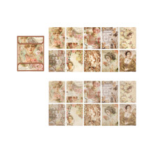 20 Sheets Retro Scrapbooking Paper Aesthetic Decorative Paper-1