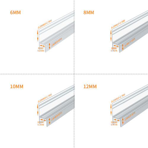 Bandes d'étanchéité imperméables à installation facile,-10mm 2