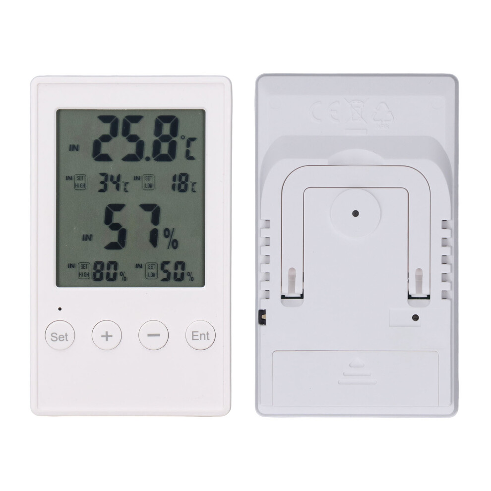 Portable Digital Hygrometer Thermometer with Probe for Home & Office