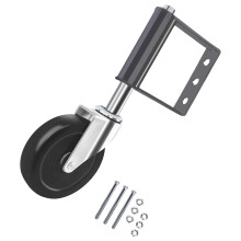 Verende poortzwenkwiel Vervanging Tuinpoortwiel-5 inch zwart