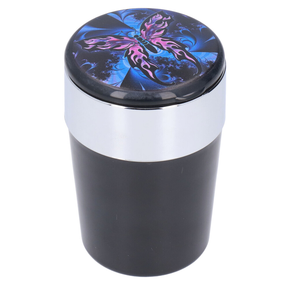 Smokeless Ashtray With Fireproof Material, Led Ashtray For Cars, Odor-Removal Portable Ashtray With Automatic Intelligence For Smoke-Free Spaces Light 9148971733907