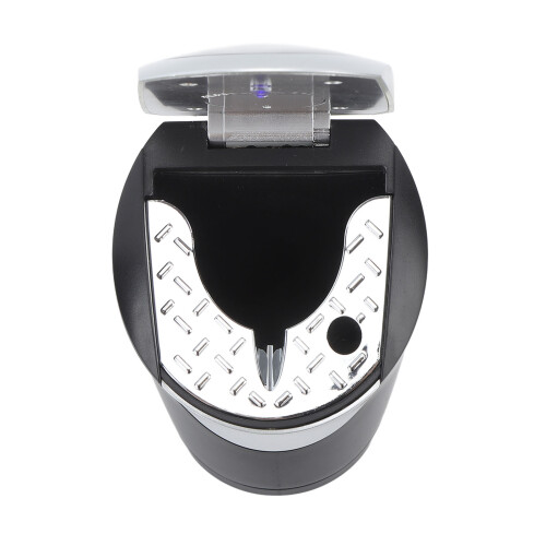 Automatic Light Ashtray Insert Fireproof Material LED Blue Smokeless Design Diffuser Removable Built-In Replaceable Button Battery Compact And Portabl 1