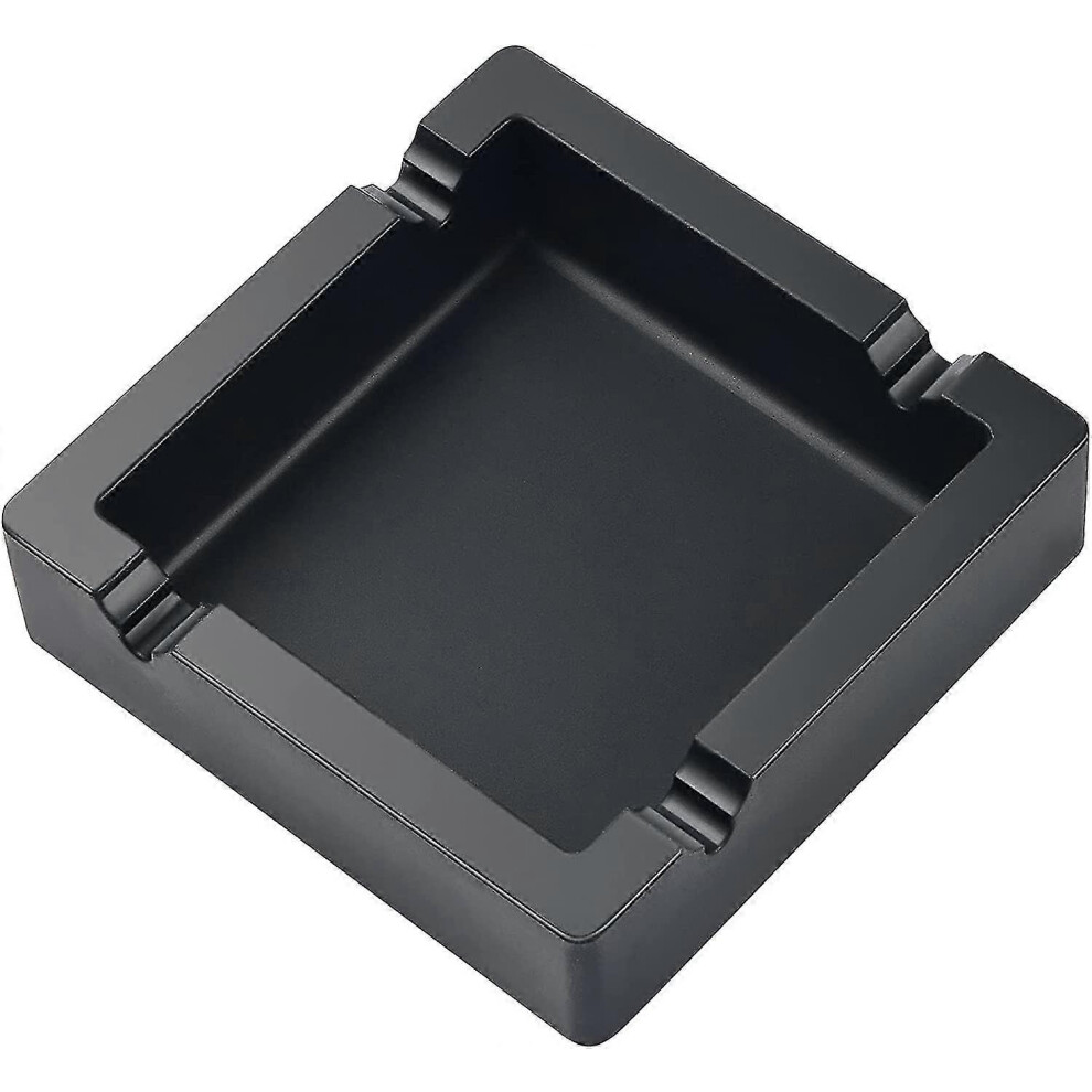 Black Modern Cigar Ashtray For Home And Patio, Bendable Ashtray Odor Free, Eco-Friendly Soft Silicone Rubber Unbreakable Cigar Ashtray, Heat-Resistant Ashtr