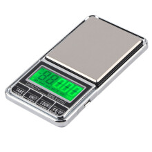 Compact Stainless Steel Scale, Portable Digital Jewelry Scale With Multi-Unit Selection For Accurate Weighing, Green Backlit LCD Display For Enhanced