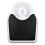 Ζυγαριά δαπέδου, Μηχανική λειτουργία υψηλής ακρίβειας με ρετρό λευκό + μαύρο 1