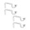 Set of 4 Multipurpose Adjustable Curtain Rod Holders Accessory 1