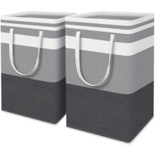 Laundry Basket Organizer, Portable, For Dorm, Family, 75L Large Capacity, Laundry Hamper, Sturdy Metal Frame, Collapsible, Double Reinforced Handles,
