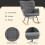 Homcom HOMCOM Wingback Rocking Chair for Nursing w/ Steel Frame Dark Grey 5