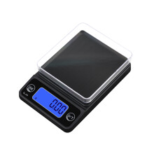 Hochpräzise Schmuckwaage, elektronische Waage, Kaffeewaage Black M 500g / 0.1g