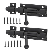 2Pieces 4Inch Portable Sturdy Sliding Bolts Latches Convenient