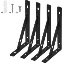Triangle Shelf Brackets for Multi-Purpose Application, Heavy Duty Shelf Brackets with Easy Installation, High Load Capacity Wall Mounted Shelf Support