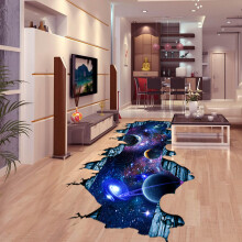 Wandtattoos für die Heimdekoration, 3D-Tapete Milchstraße Traumlandschaft, abnehmbare PVC-Aufkleber mit kosmischen Galaxienmotiven,
