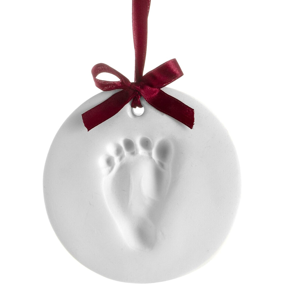 Baby Keepsake Handprint Kit, Creative Hanging Baby Ornament, For New Parents And Grandparents, Long Lasting Keepsake, First Christmas Ornament Kit, 1