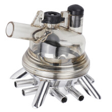 Adjustable Air Valve Milking Claw For Cattle And Sheep Stainless Steel Frame PC Body Transparent Lid Farm Milking Equipment Replacement